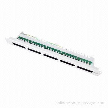Cat3 Telephone Patch Panel with 25-Port